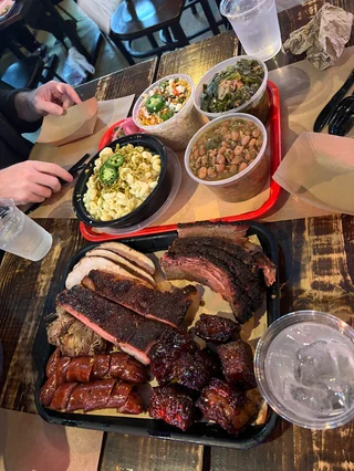 Hell's Half Acre Platter at Panther City BBQ