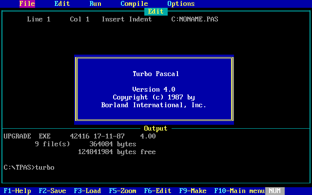 Turbo Pascal code